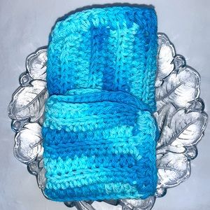 Hand Crafted Crocheted Two 100% Cotton All Purpose Dish or Wash Cloths